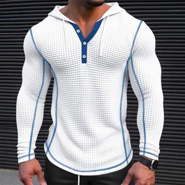 Men's V Neck Full Sleeve Plaid Sweatshirts