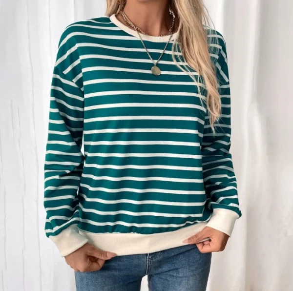 Casual Women's Round Neck Sweatshirt