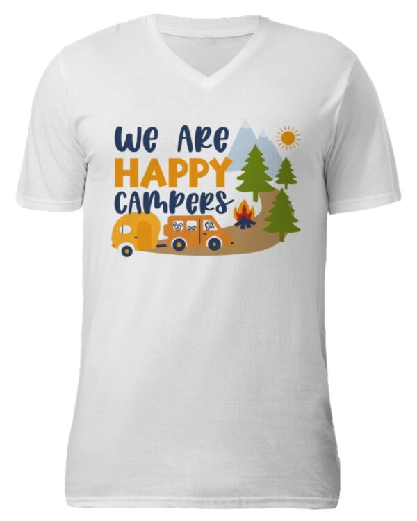 Happy Campers Vneck TShirt