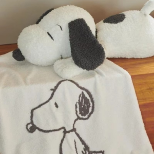 Surroundings Extra Large Puppy Dog Snoopy Plushies Sofa Bed Throw Pillow Cute White Dog Snoopy Plush Toy Comfortable Doll Gift