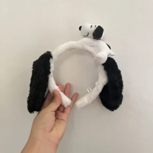 Cartoon Cute Snoopy Hair Accessories Headband Plush Toy Doll